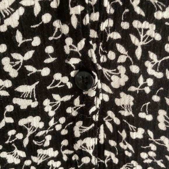 VOLCOM Black and White Floral Dress Size Large - Picture 4 of 5